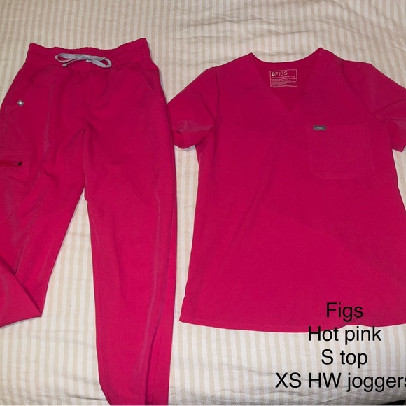 Figs Other Figs Hot Pink Set Poshmark